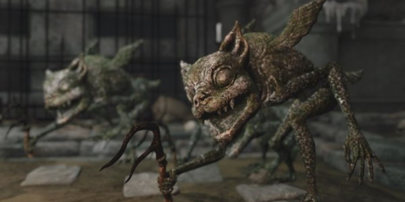 Teo Fanged Imp statues in Elden Ring.