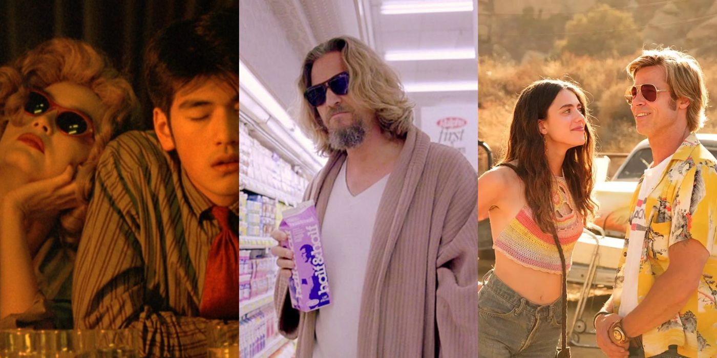 Split image Chungking Express, Big Lebowski, Once Upon A Time In Hollywood