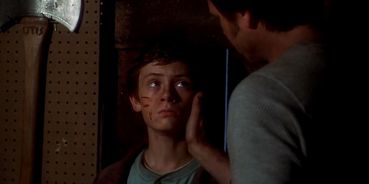 Young Fenton and his dad.