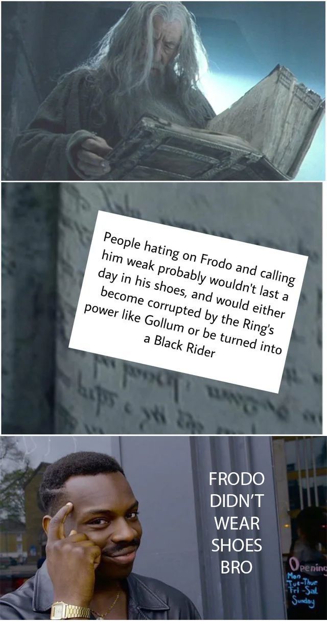 Frodo Shoes Meme