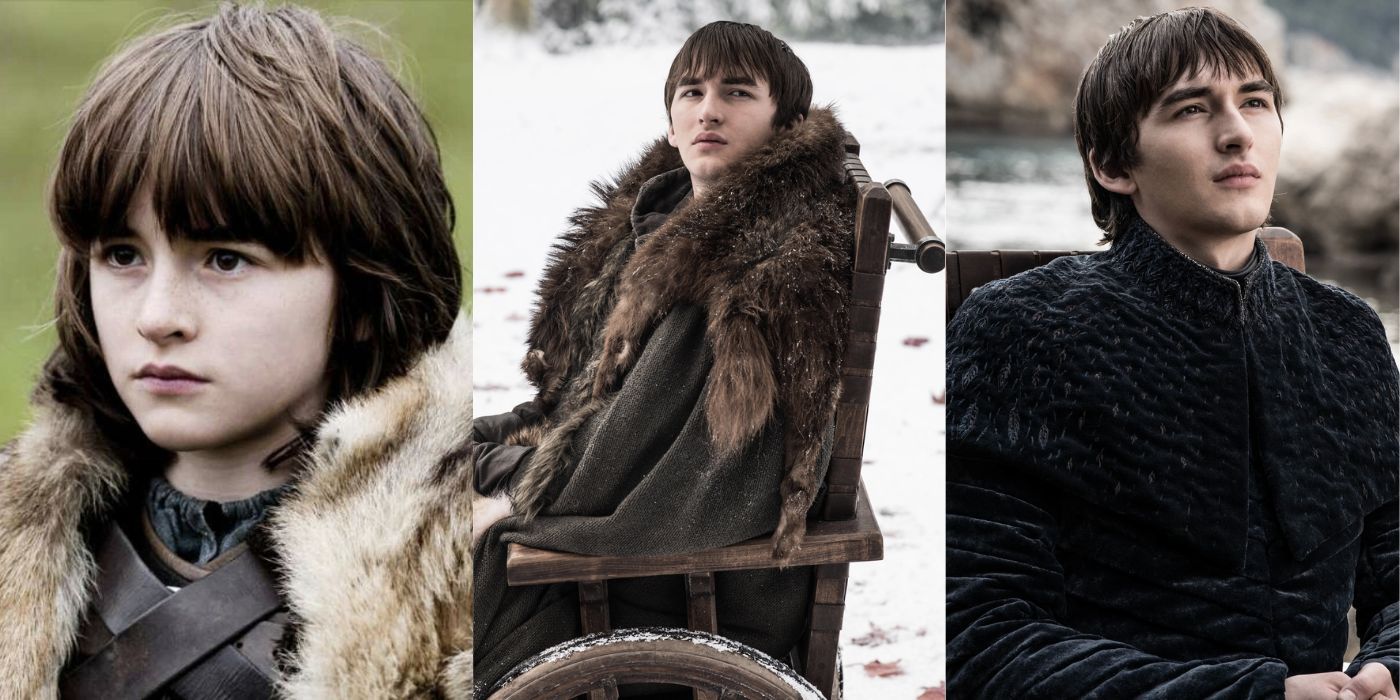 Game of thrones Bran Stark split image