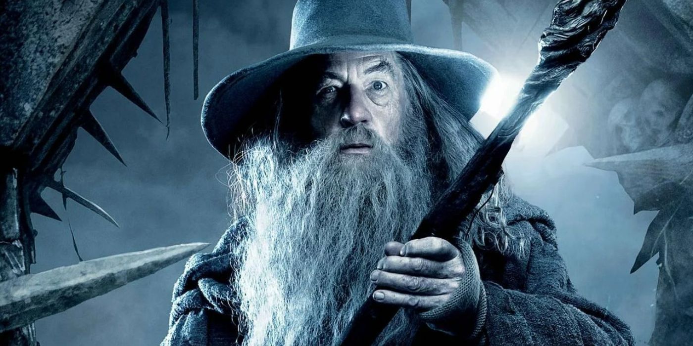 Gandalf The Grey With His Staff