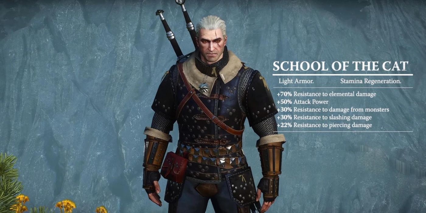 Specs for the Feline Set in The Witcher.