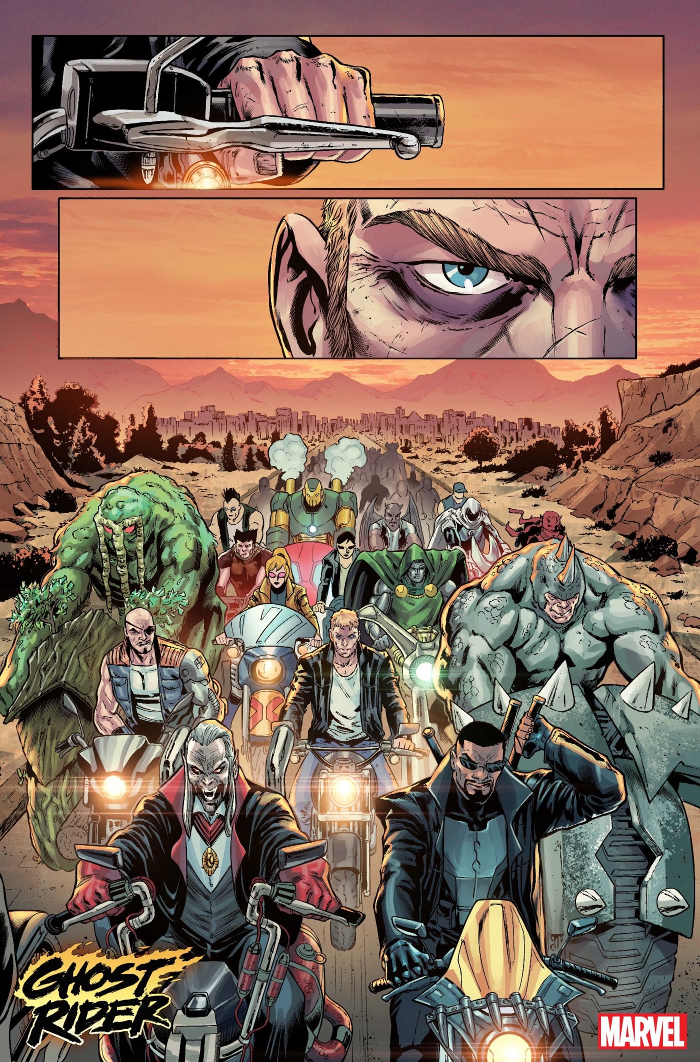 Ghost Rider leads the deadliest heroes and villains into battle.