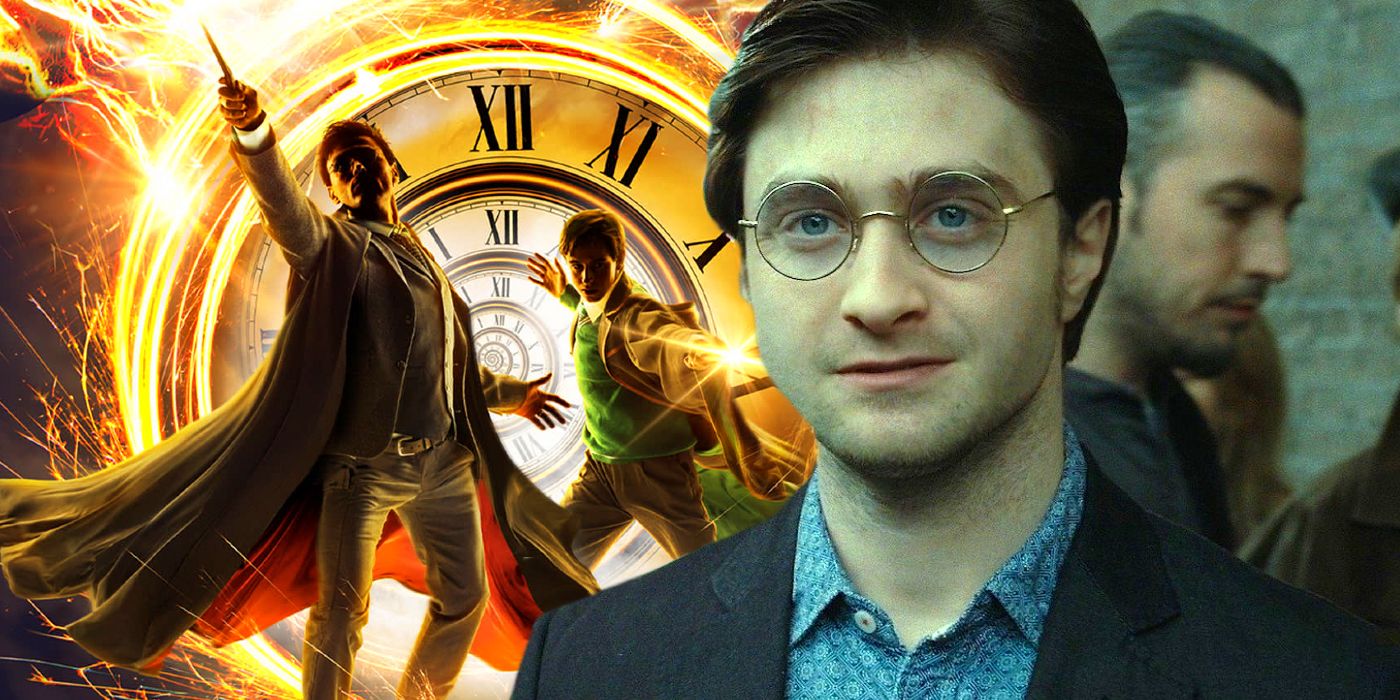 Harry Potter and the Cursed Child Broadway logo with Daniel Radcliffe
