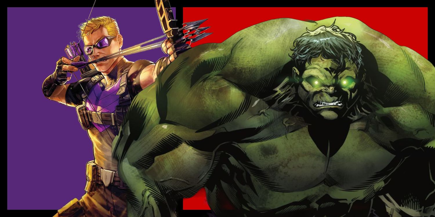 Hawkeye vs Hulk Comic Art