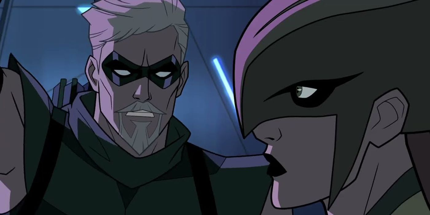 Hawkgirl and Green Arrow