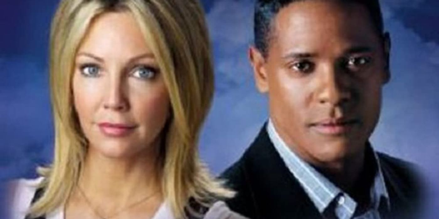 Heather Locklear and Blair Underwood on the poster for LAX.