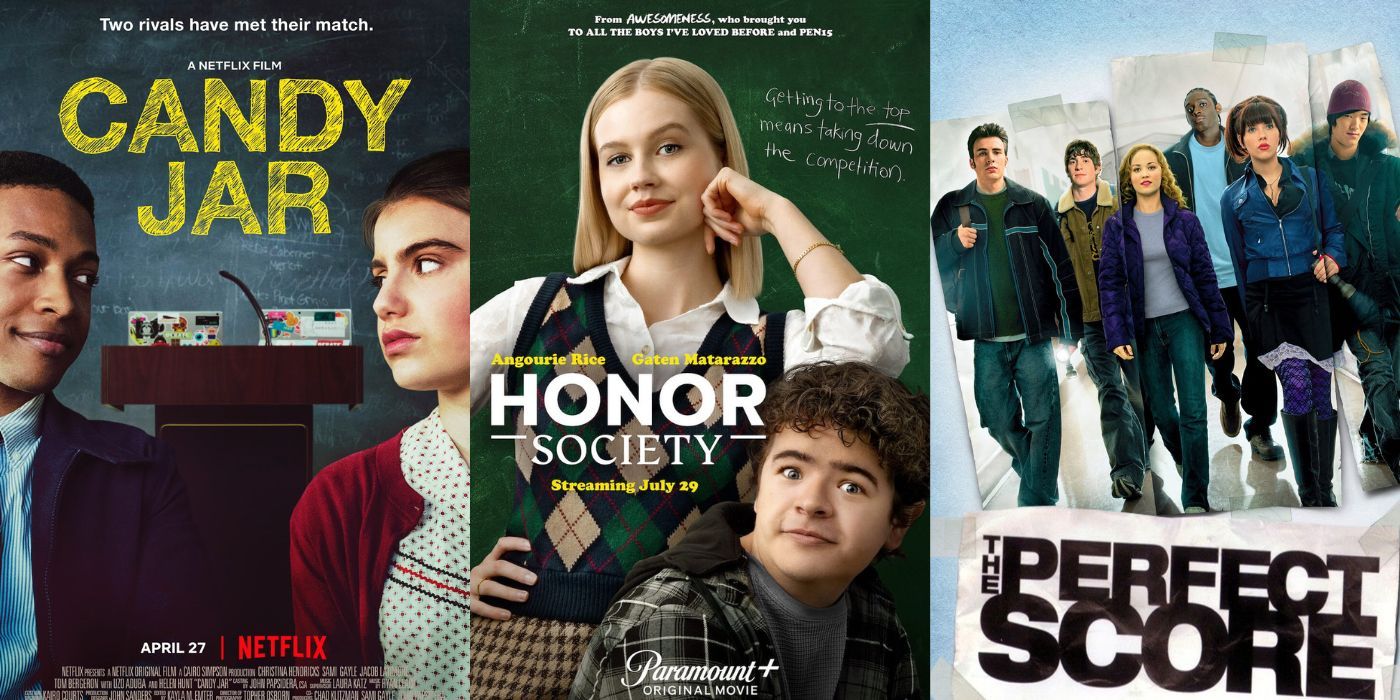 Split Image: Candy Jar, Honor Society, and The Perfect Score Movie Posters