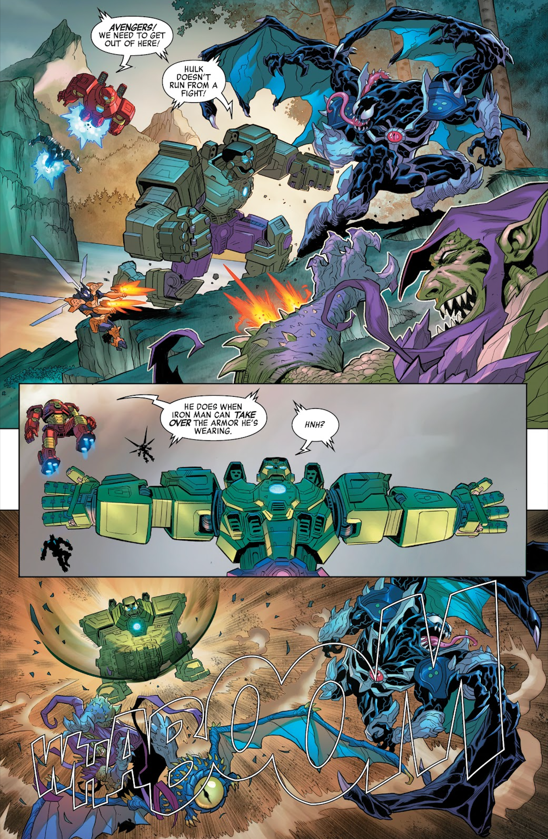 Iron Man controls Hulks armor