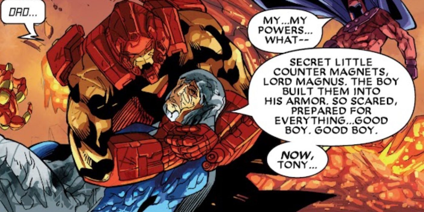 Iron Man vs Magneto comic