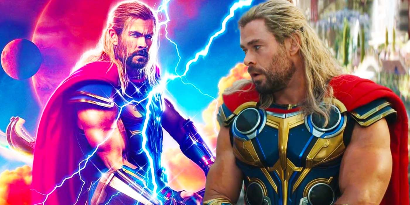 Thor Love and Thunder Poster and Chris Hemsworth in Thor 4