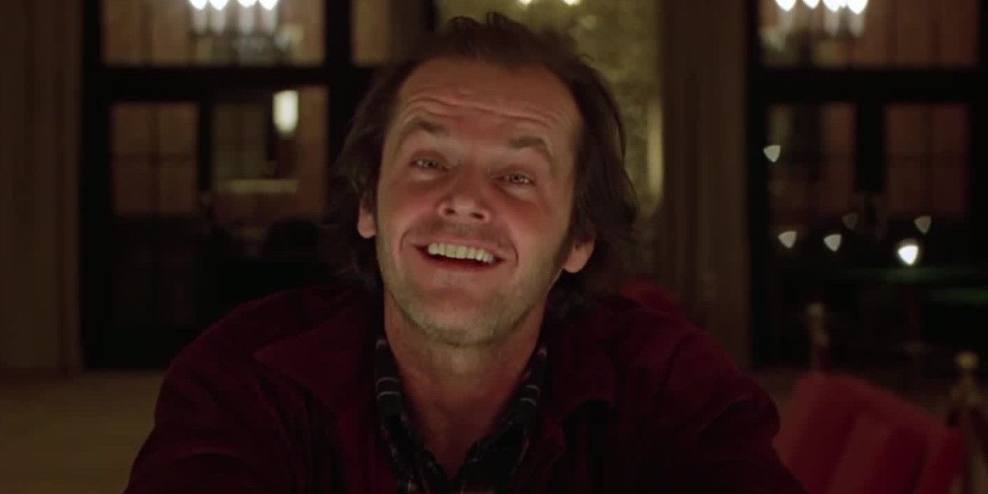 Jack Nicholson as Jack Torrence in Stanley Kubrick's adaptation of The Shining.