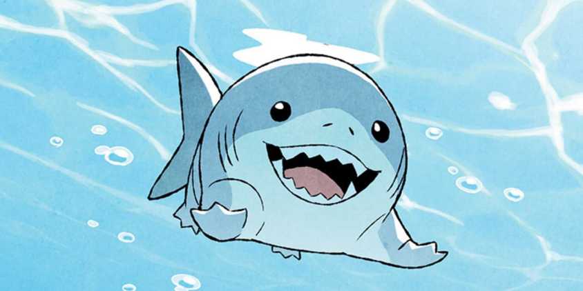 Comic book art: Jeff the Land Shark from Marvel Comics
