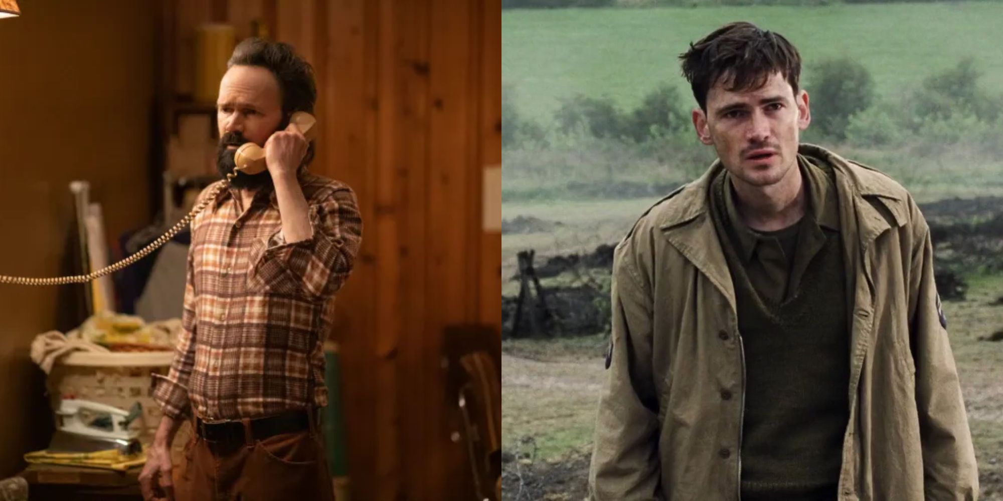 Split image showing Jeremy Davies in The Black Phone and Saving Private Ryan.