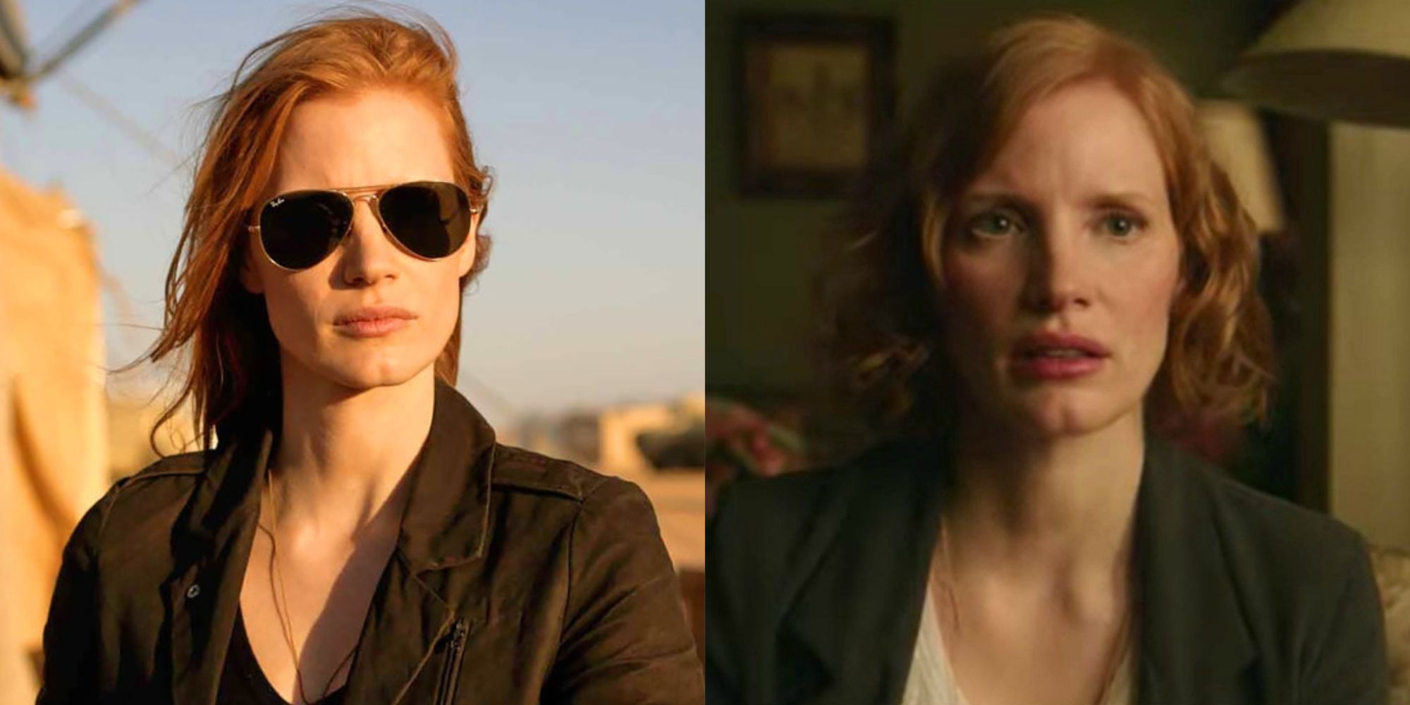 Jessica Chastain in Zero Dark Thirty and It Chapter 2