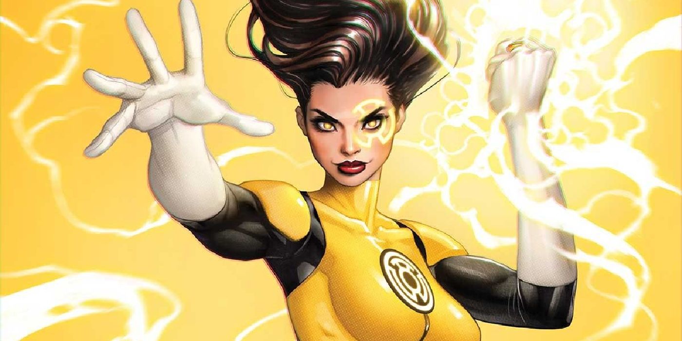Jessica Cruz as a Yellow Lantern.