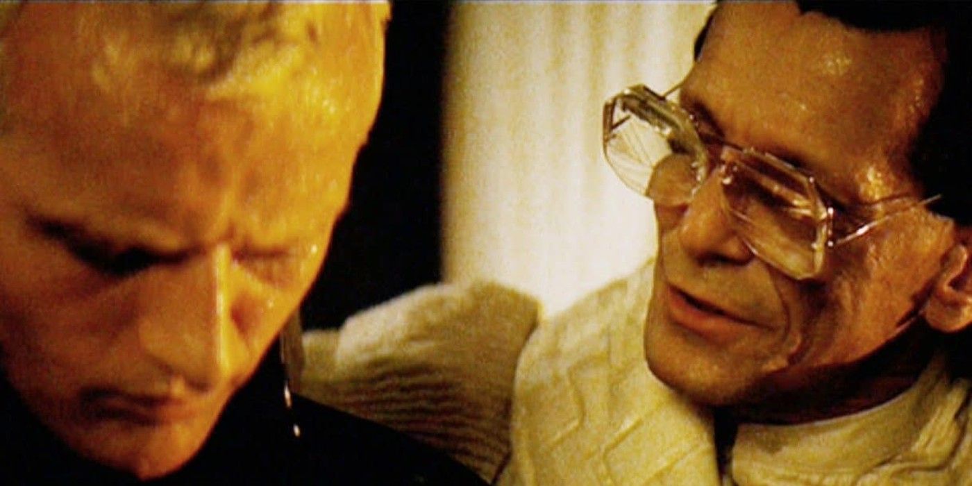 Joe Turkel as Tyrell in Blade Runner with Rutger Hauer as Roy