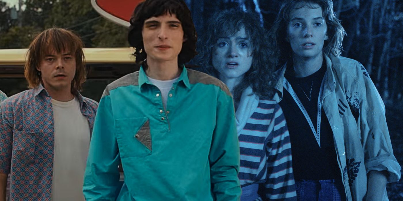 Jonathan, Mike, Nancy, and Robin in Stranger Things 4