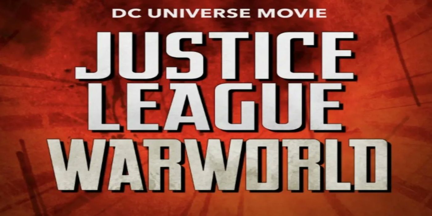 Justice League Warworld movie poster