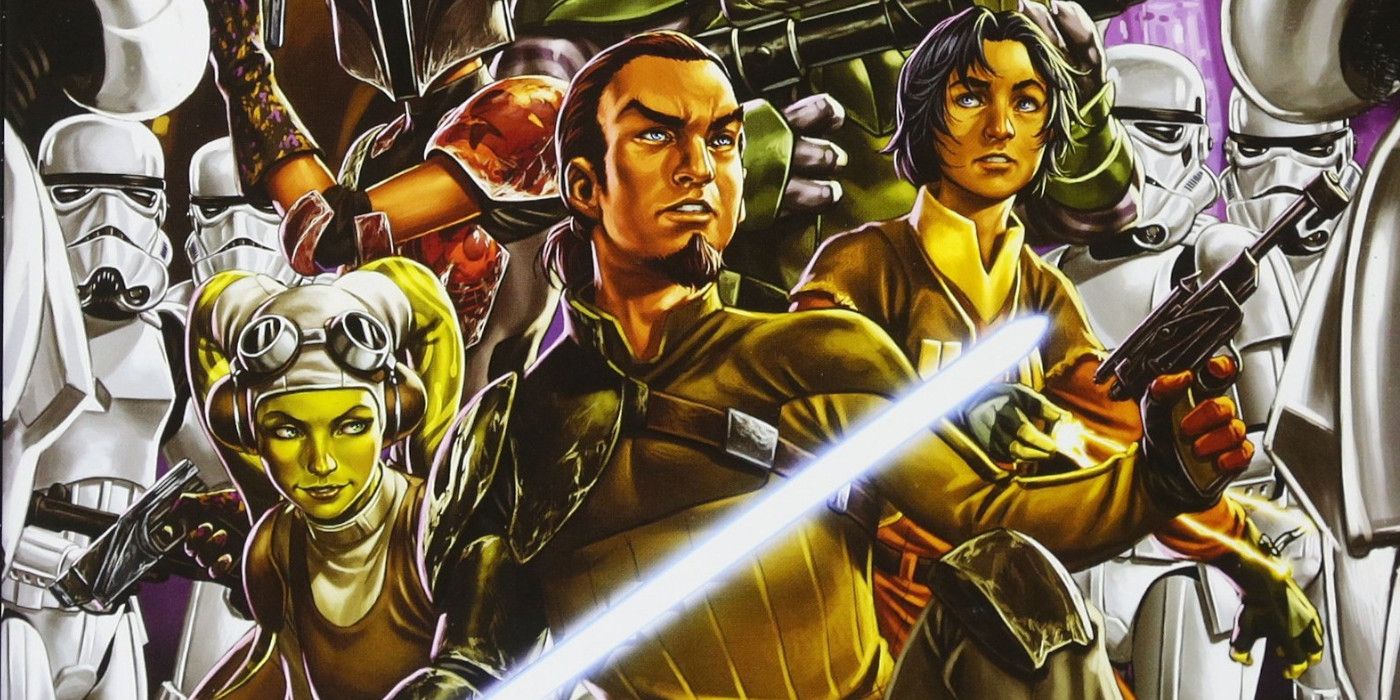 Kanan, Ezra and Hera on the cover of Star Wars: Kanan comic series