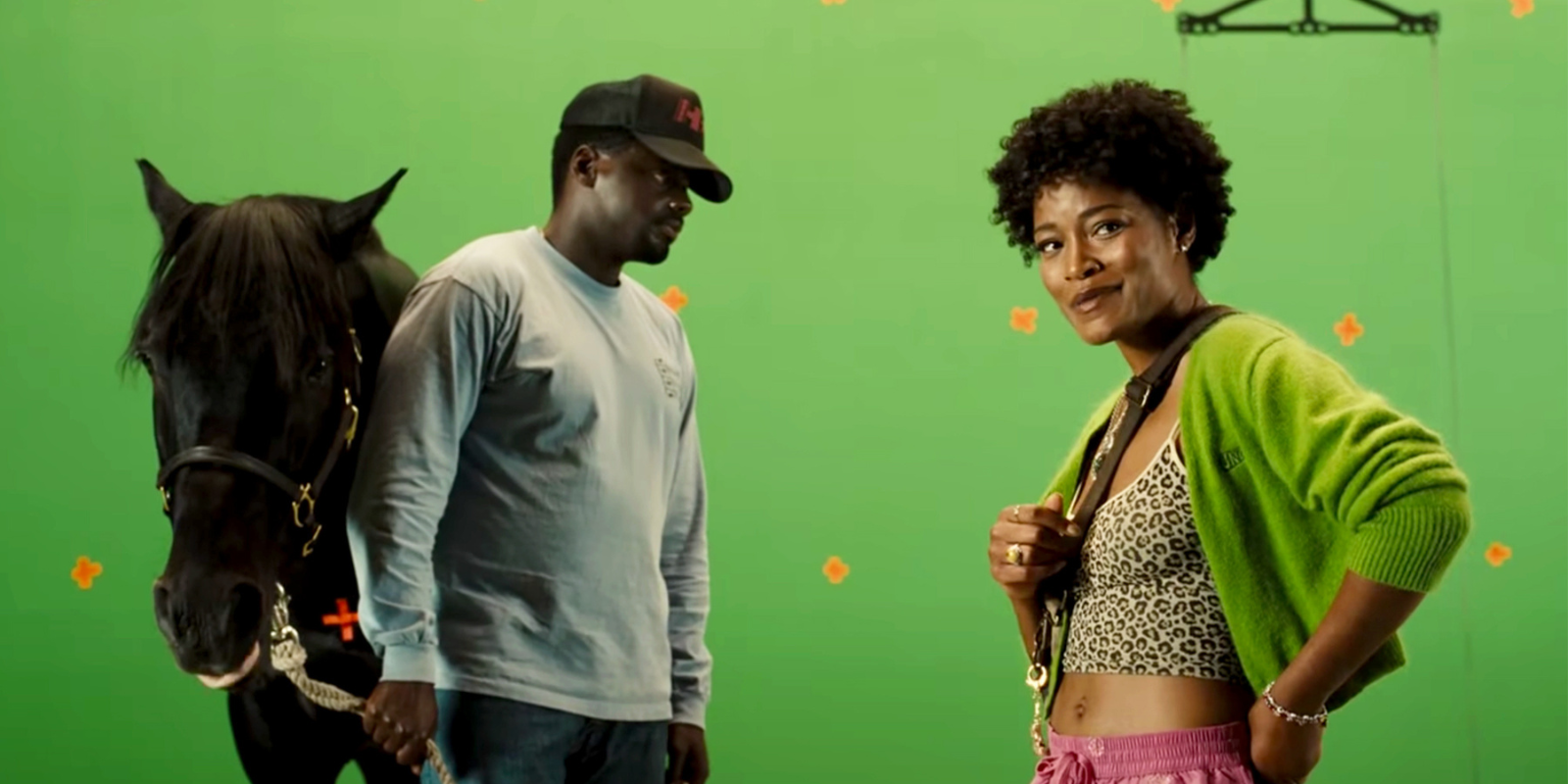 Keke Palmer and Daniel Kaluuya in Nope