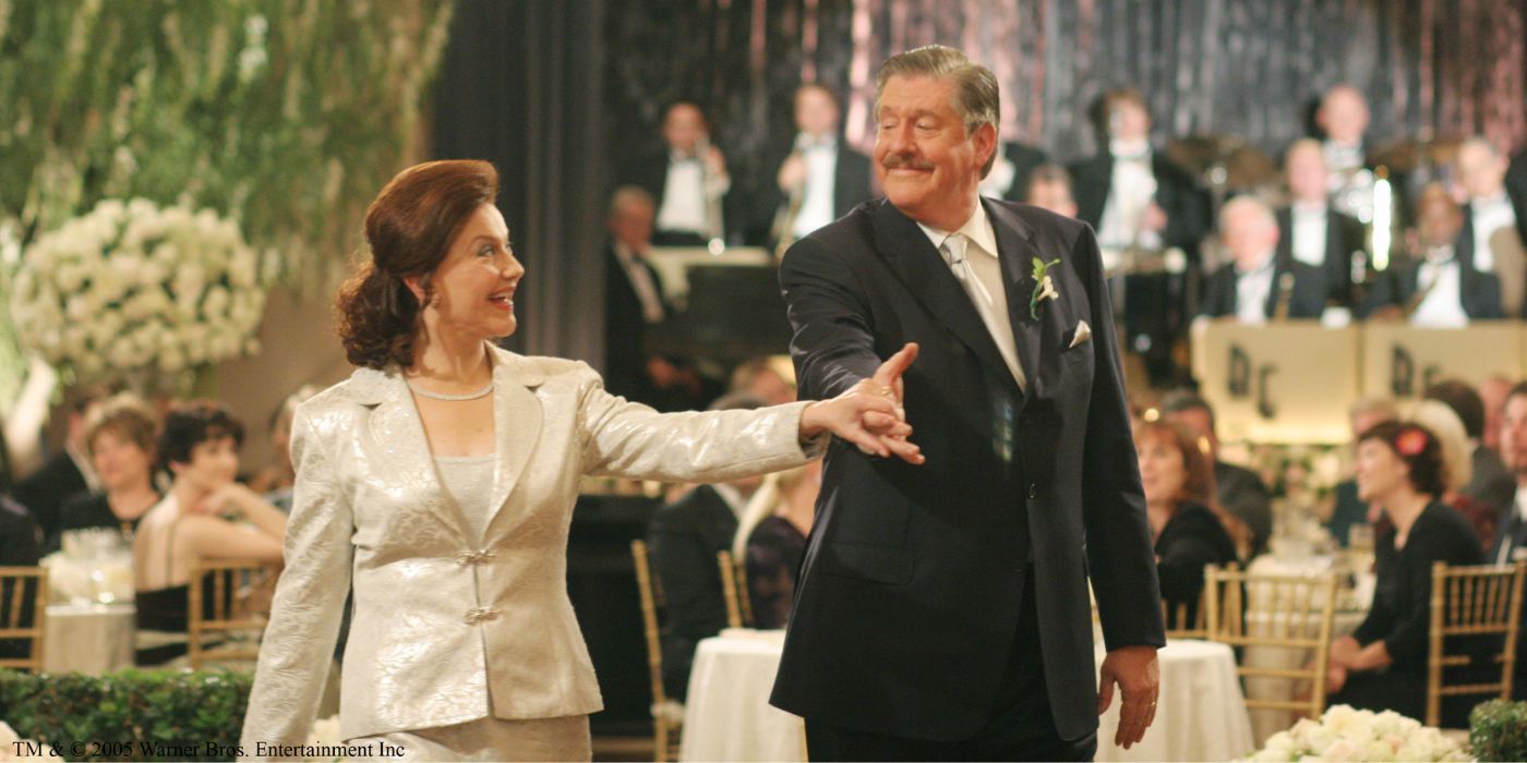 Kelly Bishop and Edward Hermann as Emily and Richard in Gilmore Girls