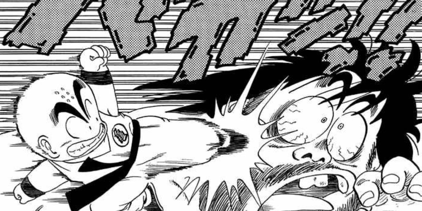 Goku is a worse fighter than Krillin.
