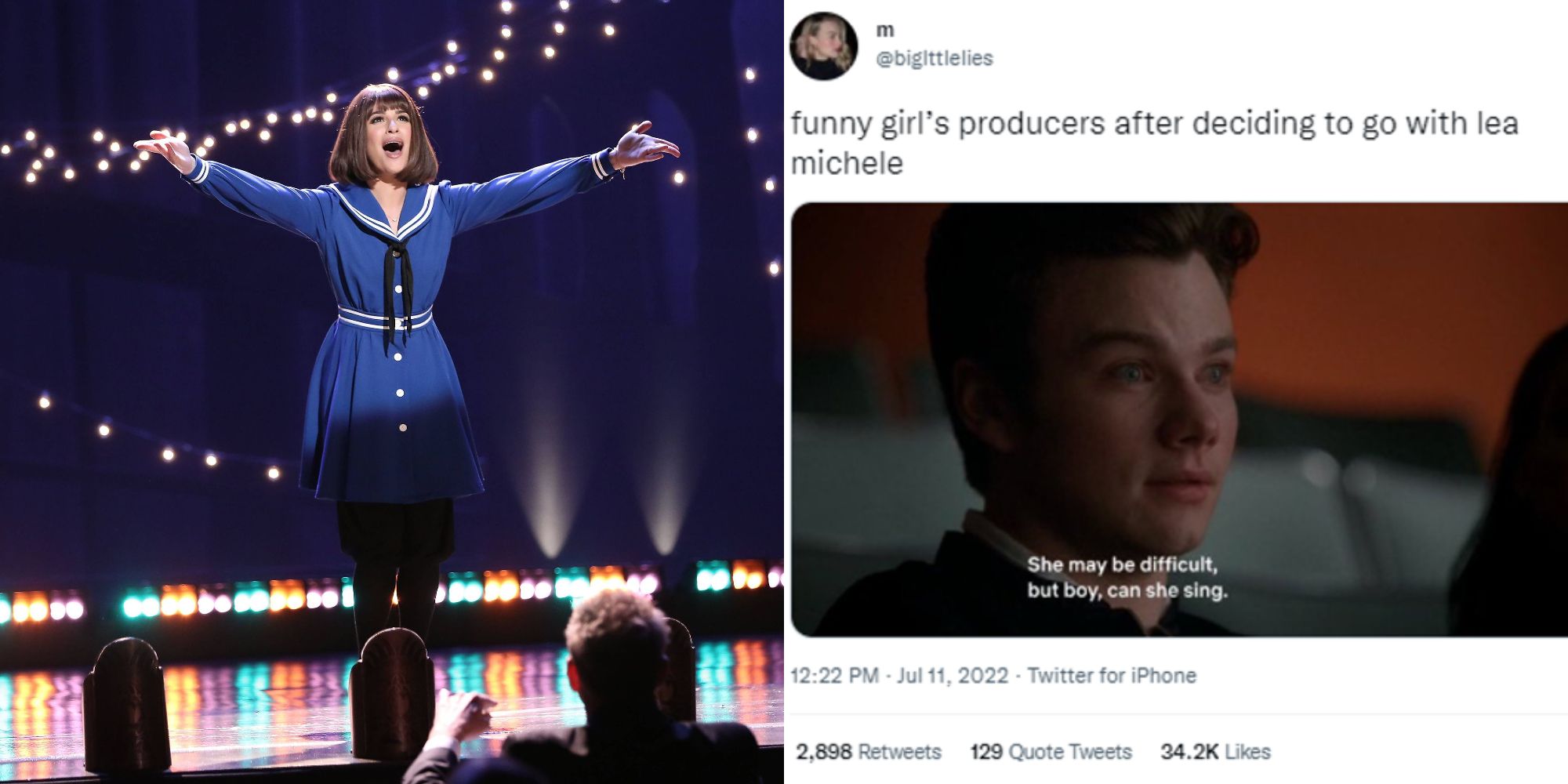 10 Best Twitter Reactions To Lea Michele S Funny Girl Casting