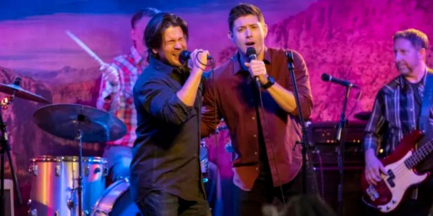 Lee and Dean singing in Supernatural.