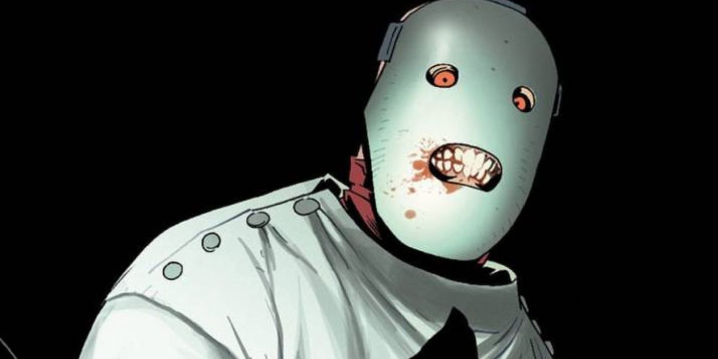 Doctor Lorcas wearing a mask in Marvel comics.
