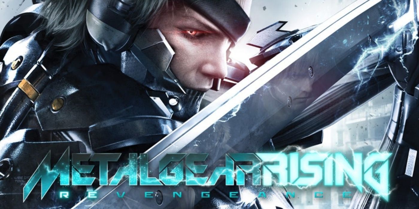 Raiden wielding his katana in MGR: Revengeance key art.