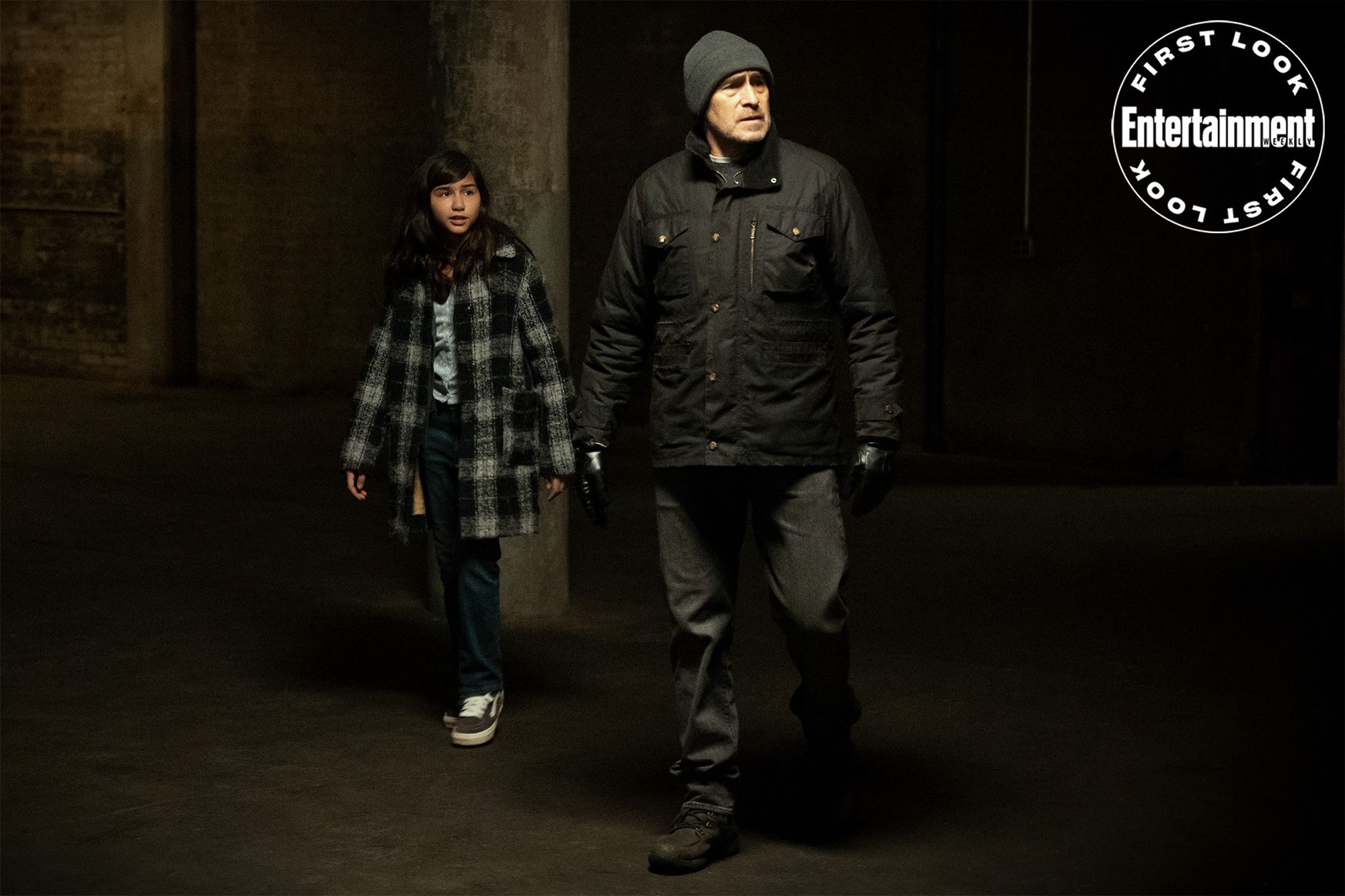 Madison Taylor Baez as Eleanor and Demia n Bichir as Mark in Let the Right One In