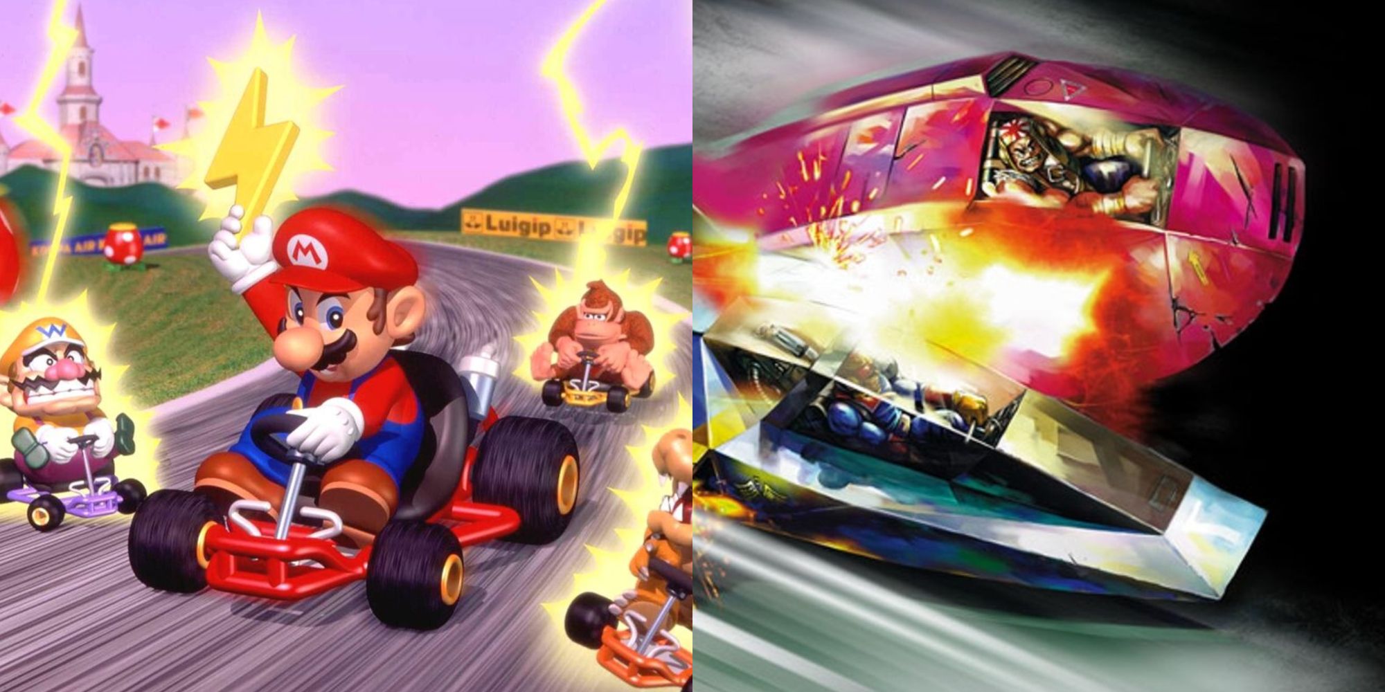 Mario Kart 64 F-Zero Cover