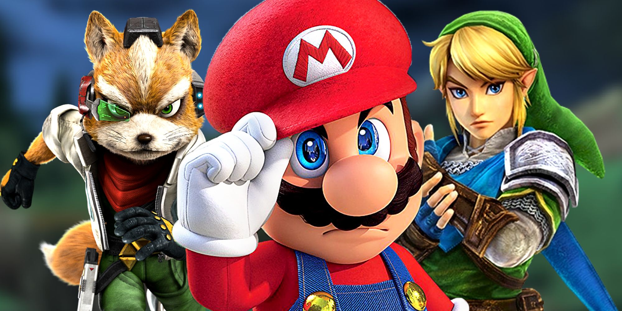 Mario, Link, and Starfox From Super Smash Bros