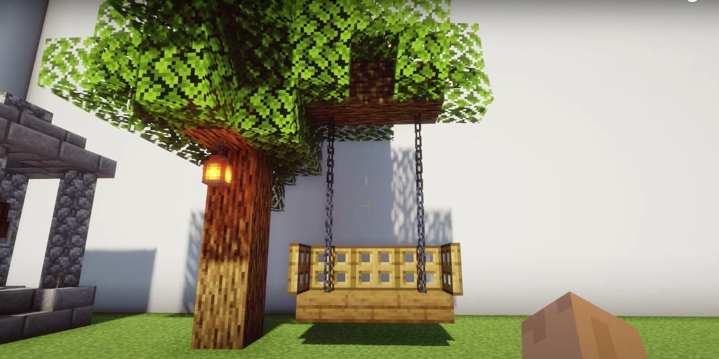 A Garden Swing in Minecraft