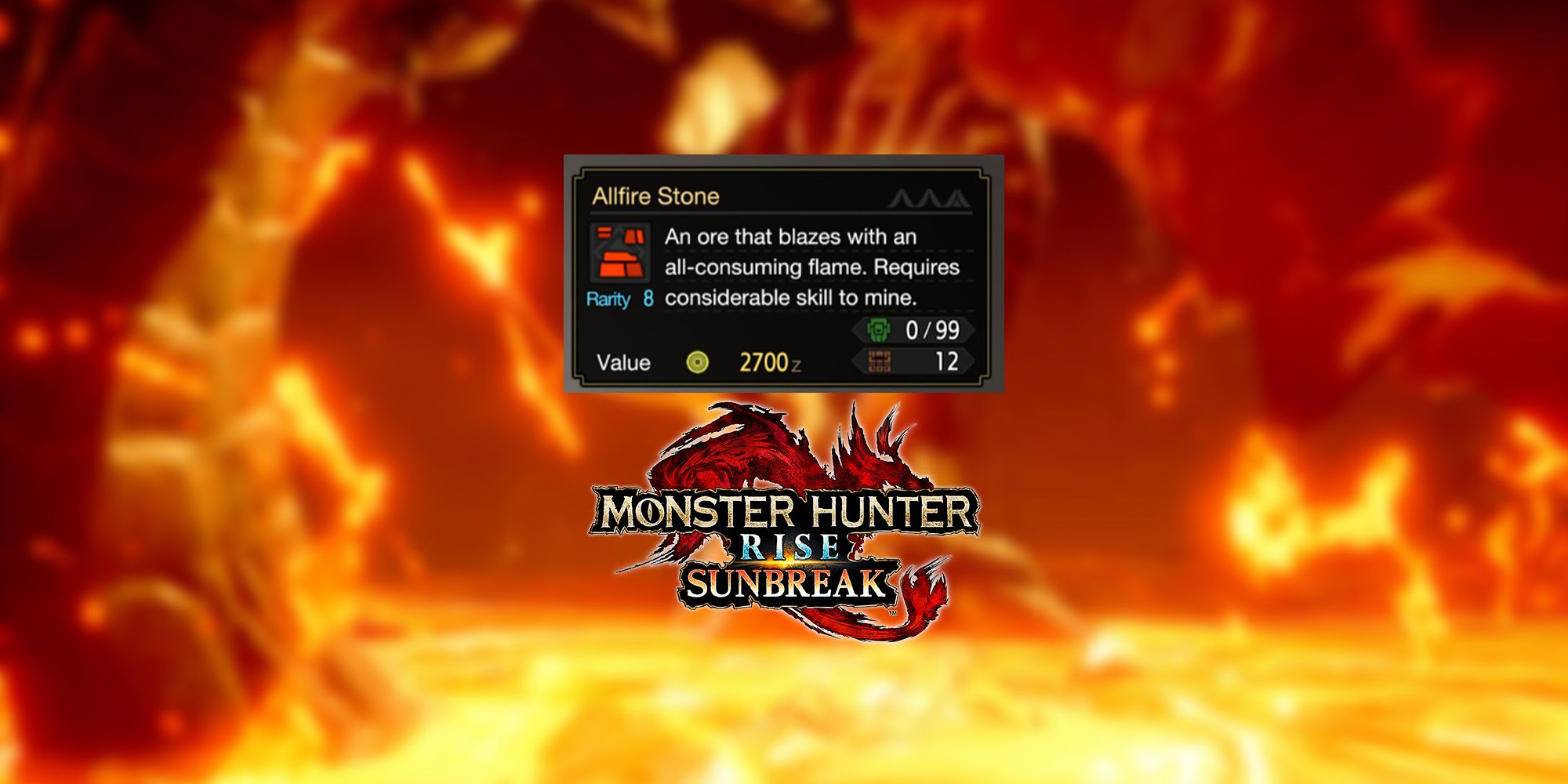 Monster Hunter Rise Sunbreak Allfire Stone