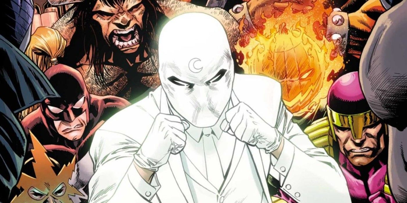 Moon Knight as Mr Knight on the cover of Moon Knight #7