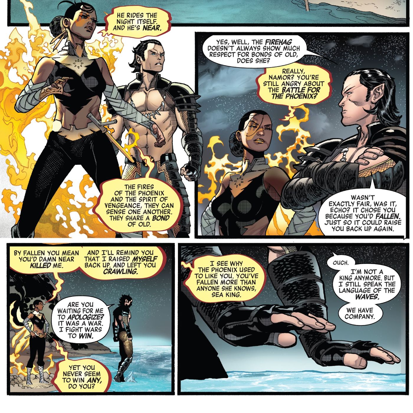 Namor Phoenix Maya Lopez Avengers dialogue