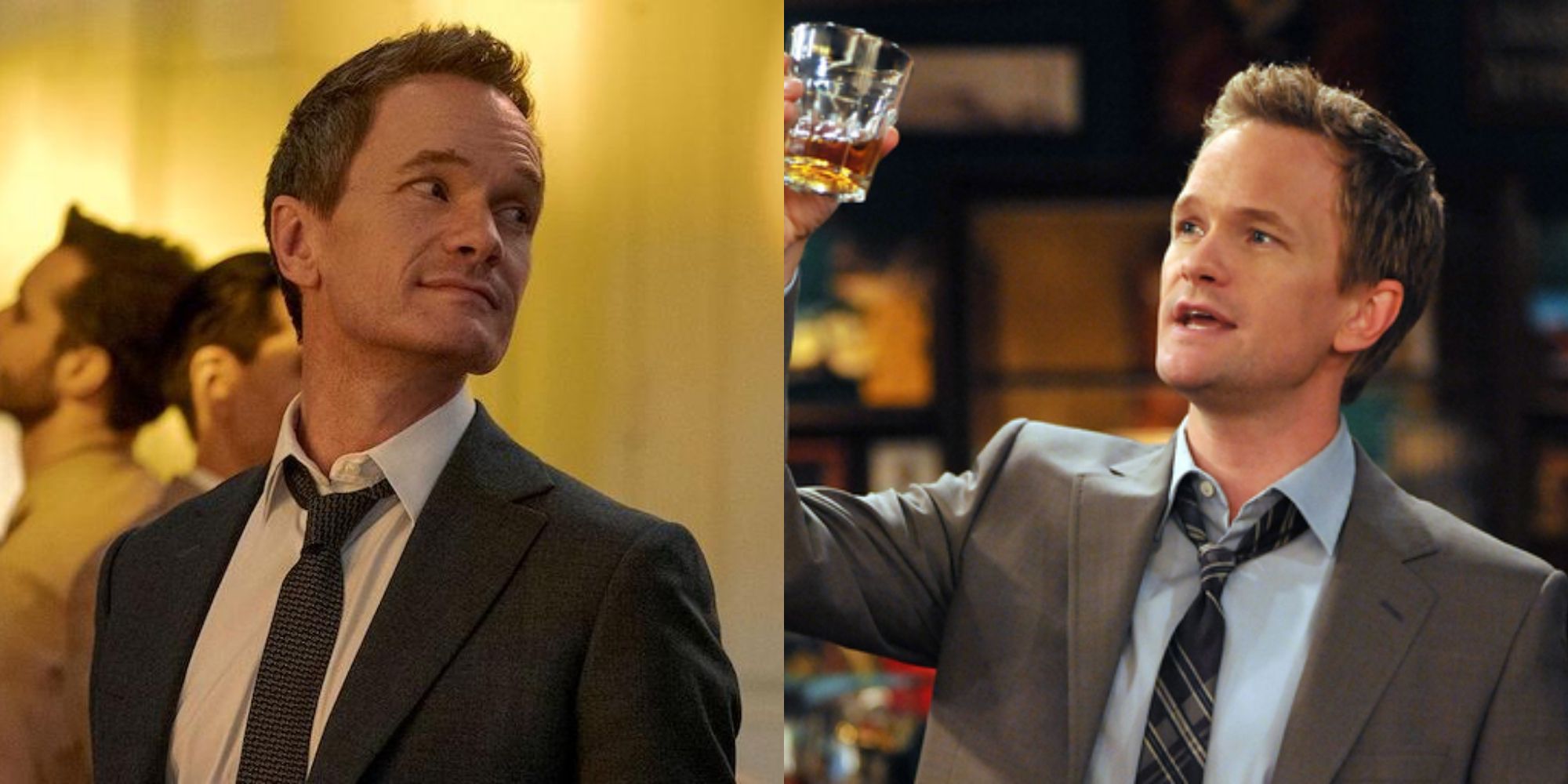 Split image showing Neil Patrick Harris in Uncoupled and How I Met Your Mother.