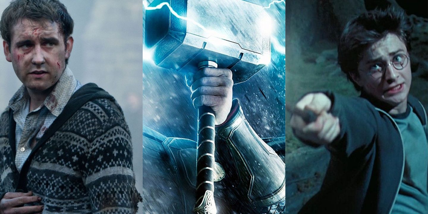 Neville Longbottom, Mjolnir, and Harry Potter
