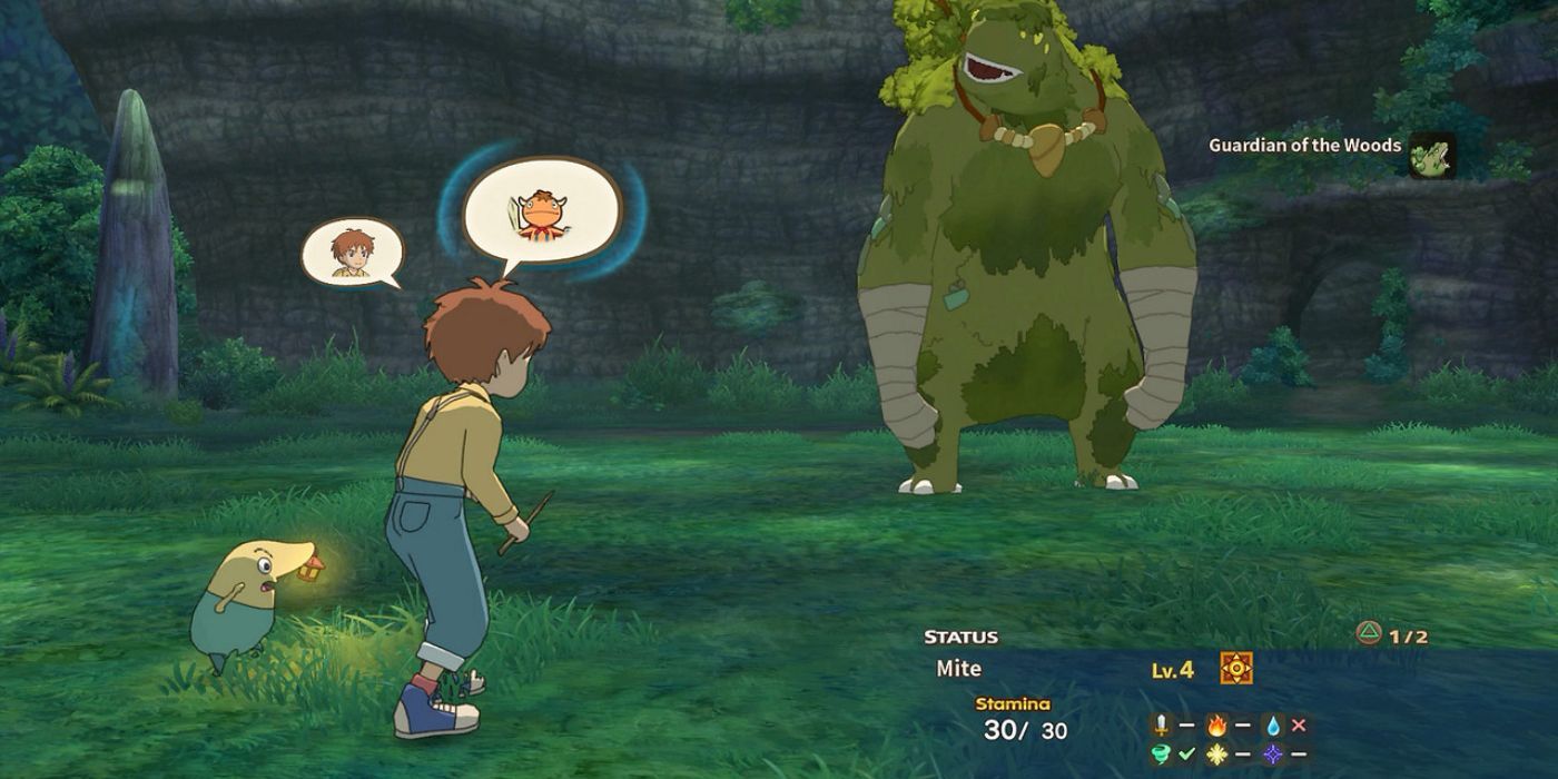 Combat in the Ni No Kuni: Wrath of the White Witch game