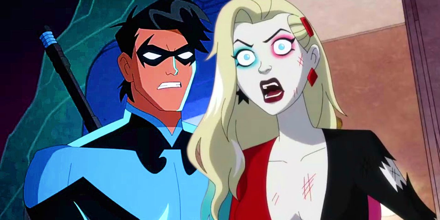 Nightwing and Harley in Harley Quinn season 3