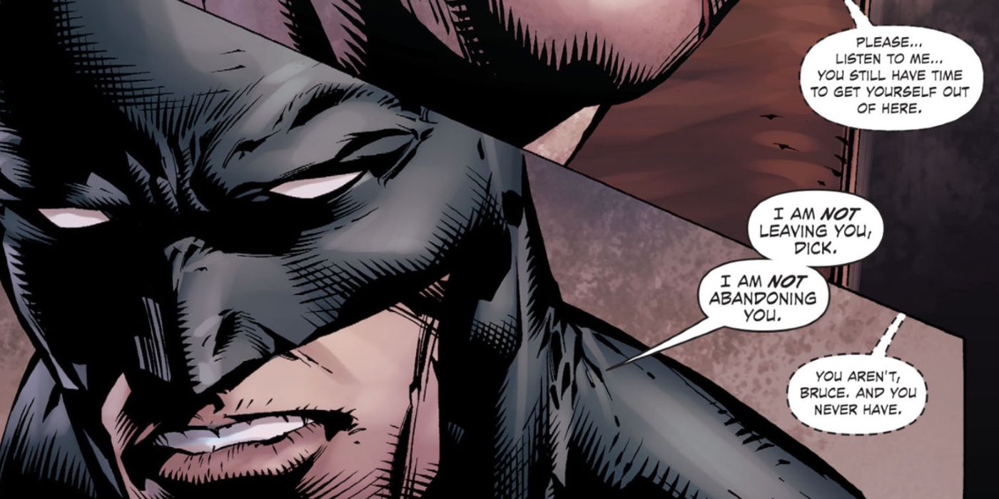 Nightwing&rsquo;s Last Words to Batman in Forever Evil.