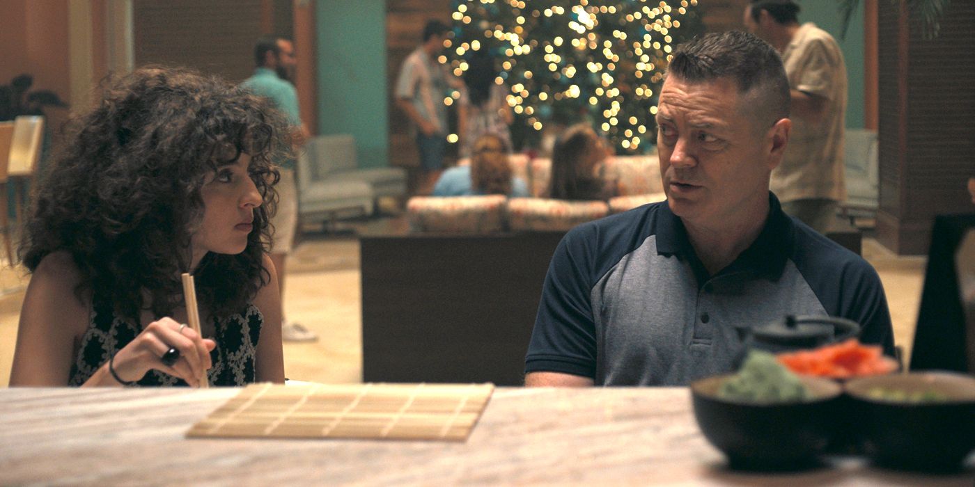 Nina Bloomgarden and Nick Offerman in The Resort