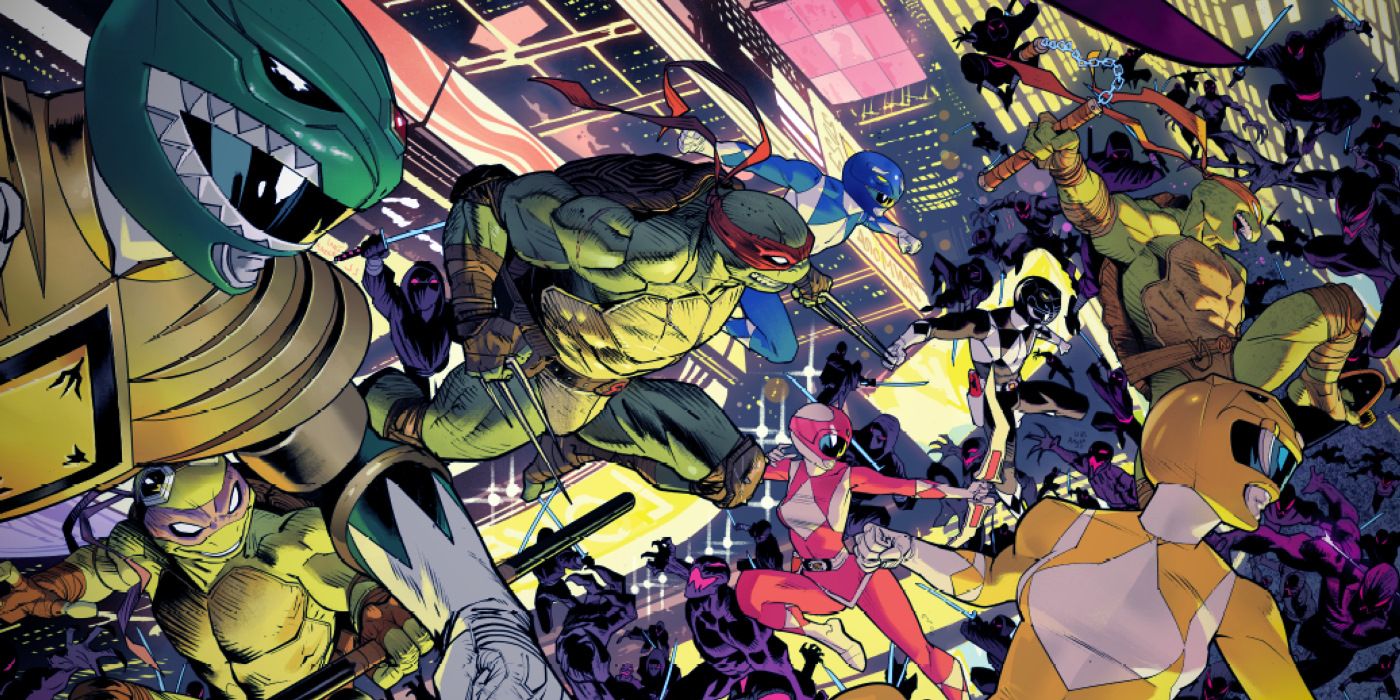 Ninja Turtles and Power Rangers New Boom Comic Art