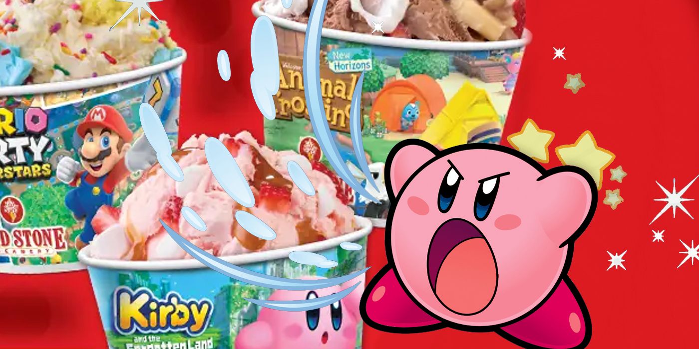 Nintendo Cold Stone Ice Cream Animal Crossing Kirby Mario