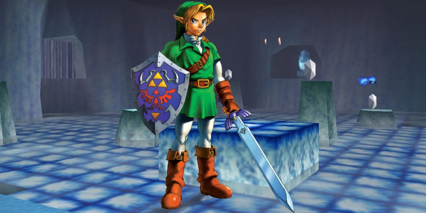 Ocarina of Time Link In Front of Ice Cavern