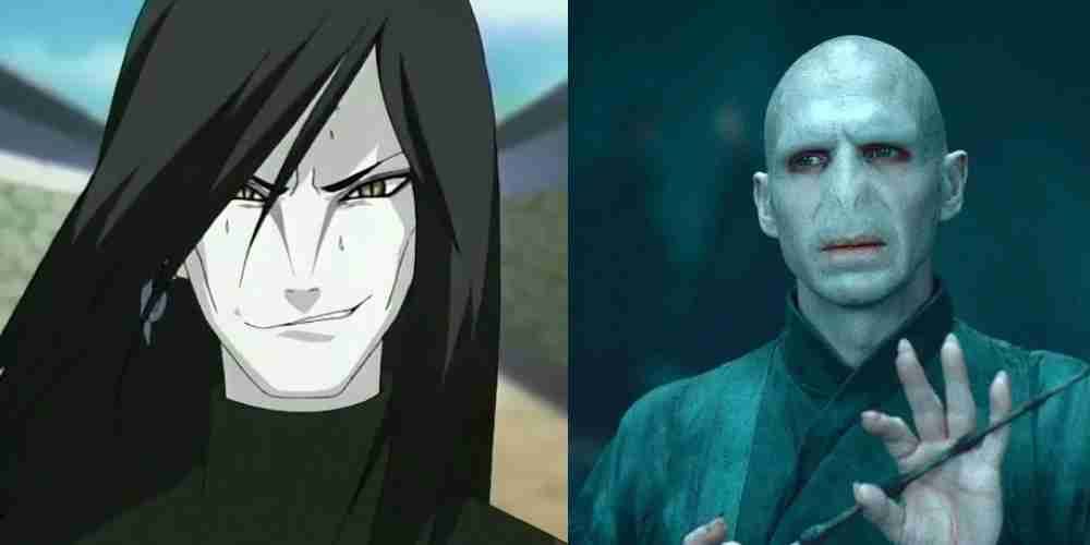 Orochimaru and Voldemort are both snake themed villains.