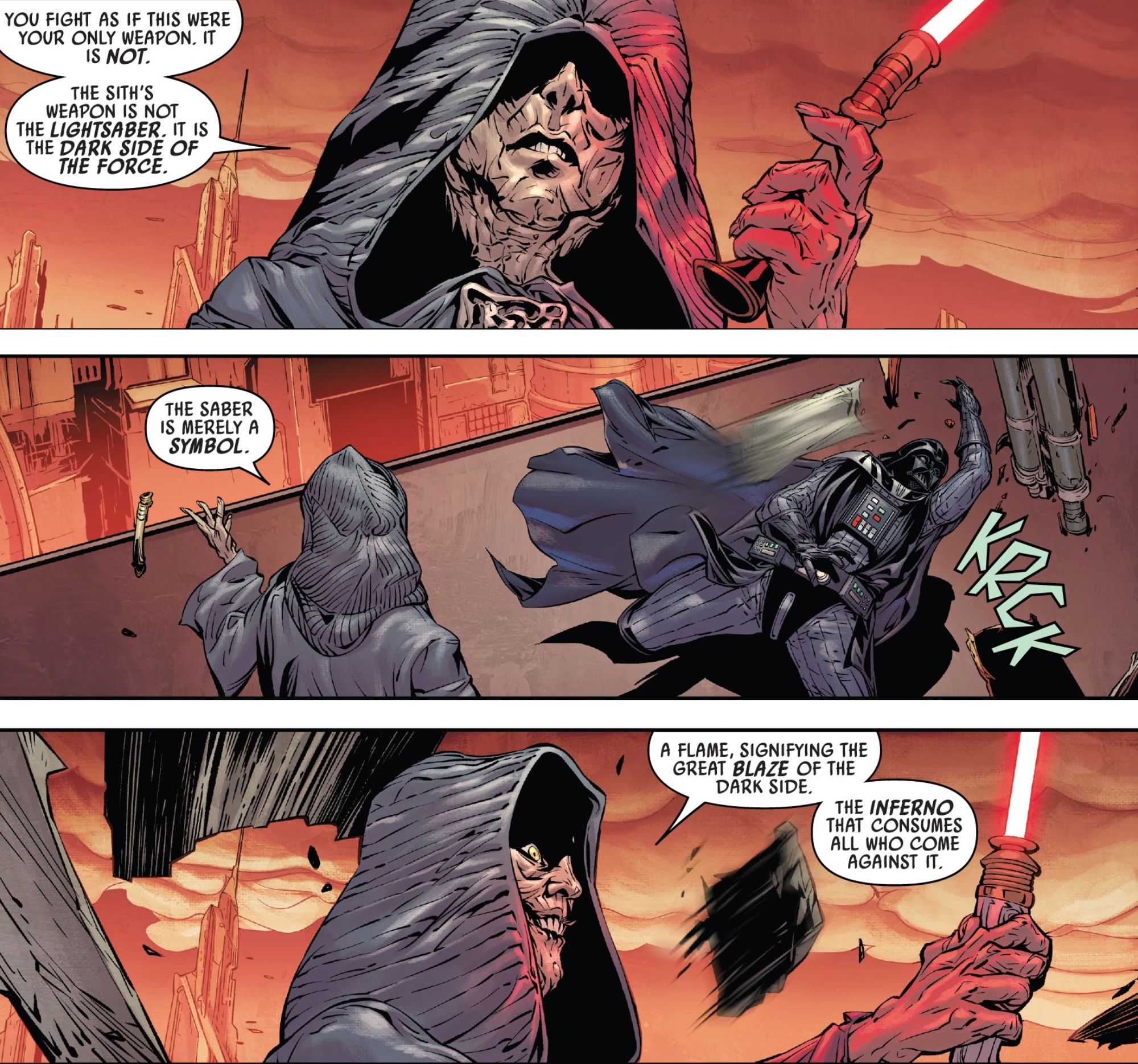 Palpatine Explains Sith Lightsabers In Star Wars #25